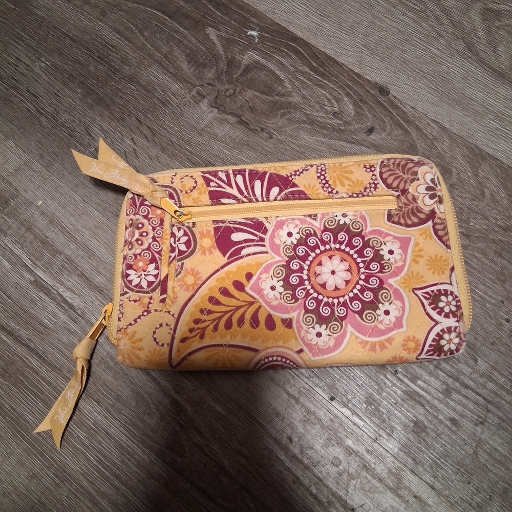 Floral Yellow and Pink Women's Wallet